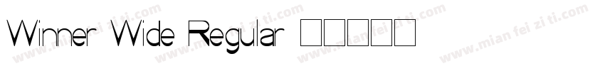 Winner Wide Regular字体转换